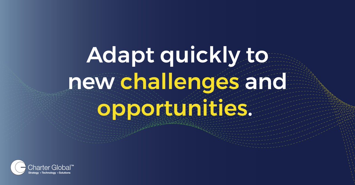 CharterGlobalCG's tweet photo. Change is inevitable, but it doesn't have to be a challenge.
Adopting an #agile approach like #CharterGlobal's can help businesses respond quickly to changing customer needs and market trends.
Stay ahead of the competition: https://t.co/z6EqnUvWkZ
#DigitalTransformation https://t.co/9vgobJKkYS