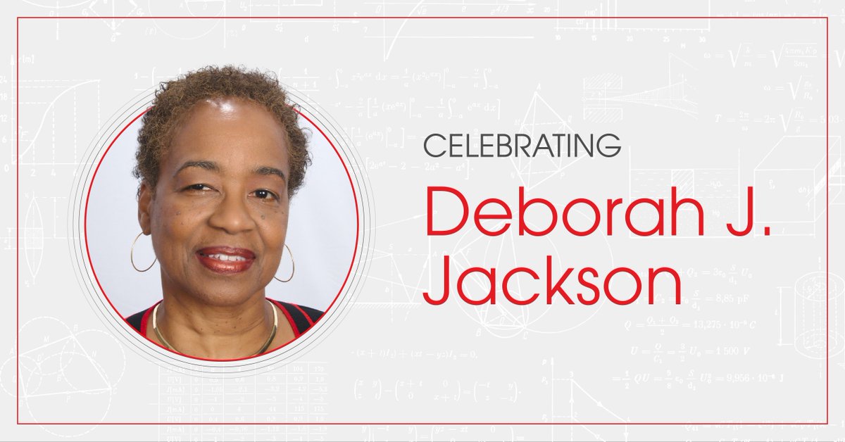 Meet Dr. Deborah J. Jackson, the first Black woman to receive a Ph.D. in physics from Stanford University. Her career has spanned the range of electromagnetic phenomena, including the fielding of radio frequency instrumentation for space missions. #womenshistorymonth #physics