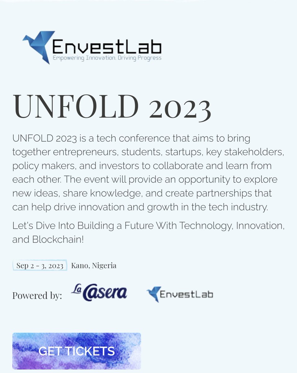 envestlab's tweet image. Brace up for #UNFOLD2023