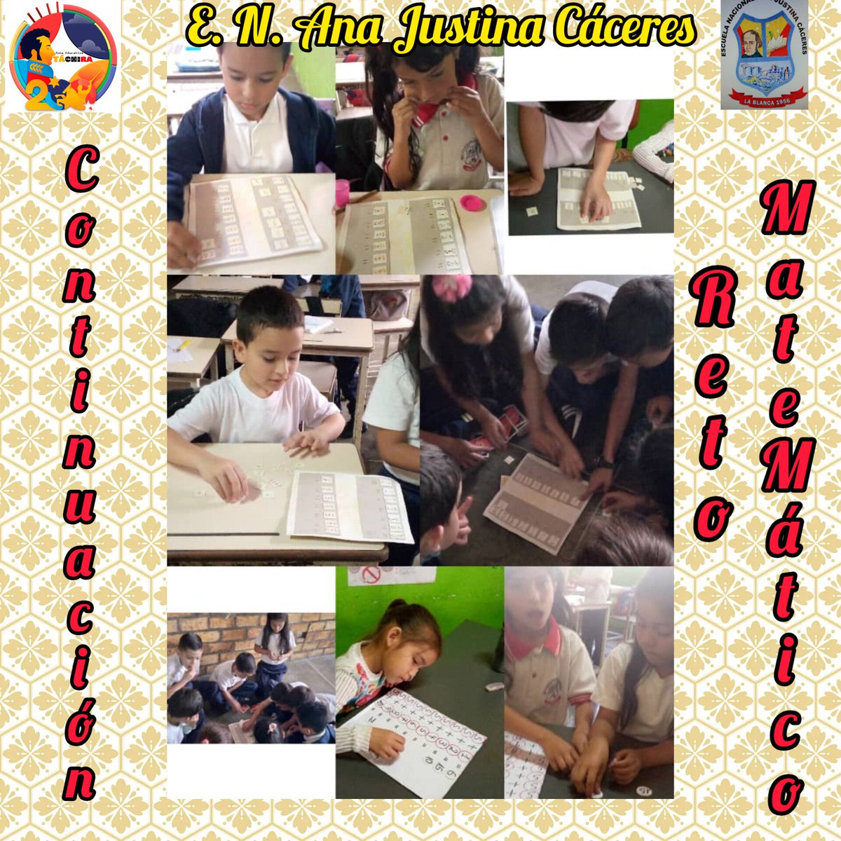 Diversas actividades realizadas E. N. Ana Justina Cáceres municipio Guásimos del estado TÁCHIRA 
#JuntosPorLaEducacion #AñoEscolar2022-2023 
#CalidadEducativa 
<a href="/NicolasMaduro/">Nicolás Maduro</a>  @_laavanzadora 
@mppeducacion  
@amemoseducar 
@berzabethg1
<a href="/FreddyBernal/">Freddy Bernal</a> 
@ZonaEducTachira 
<a href="/Crazet2011/">Crazet2011</a>