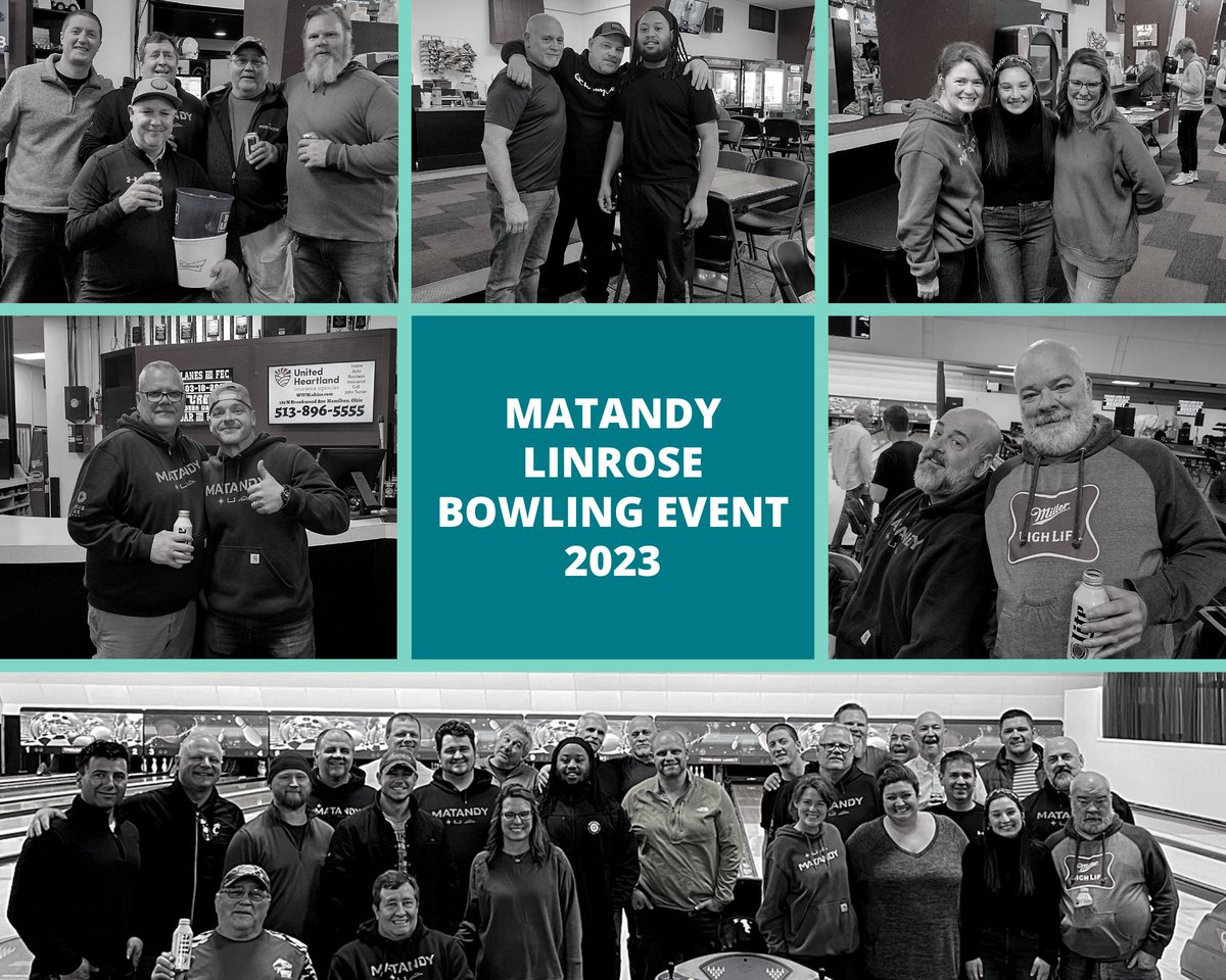 JNLinroseMfg's tweet photo. We had a great turnout for our first Matandy-Linrose Event of the year! Thanks so much to the 35+ employees who came out for bowling, food, and fun. 🎳#TrueAsSteel #CompanyUnity https://t.co/bGCBfrL8jN