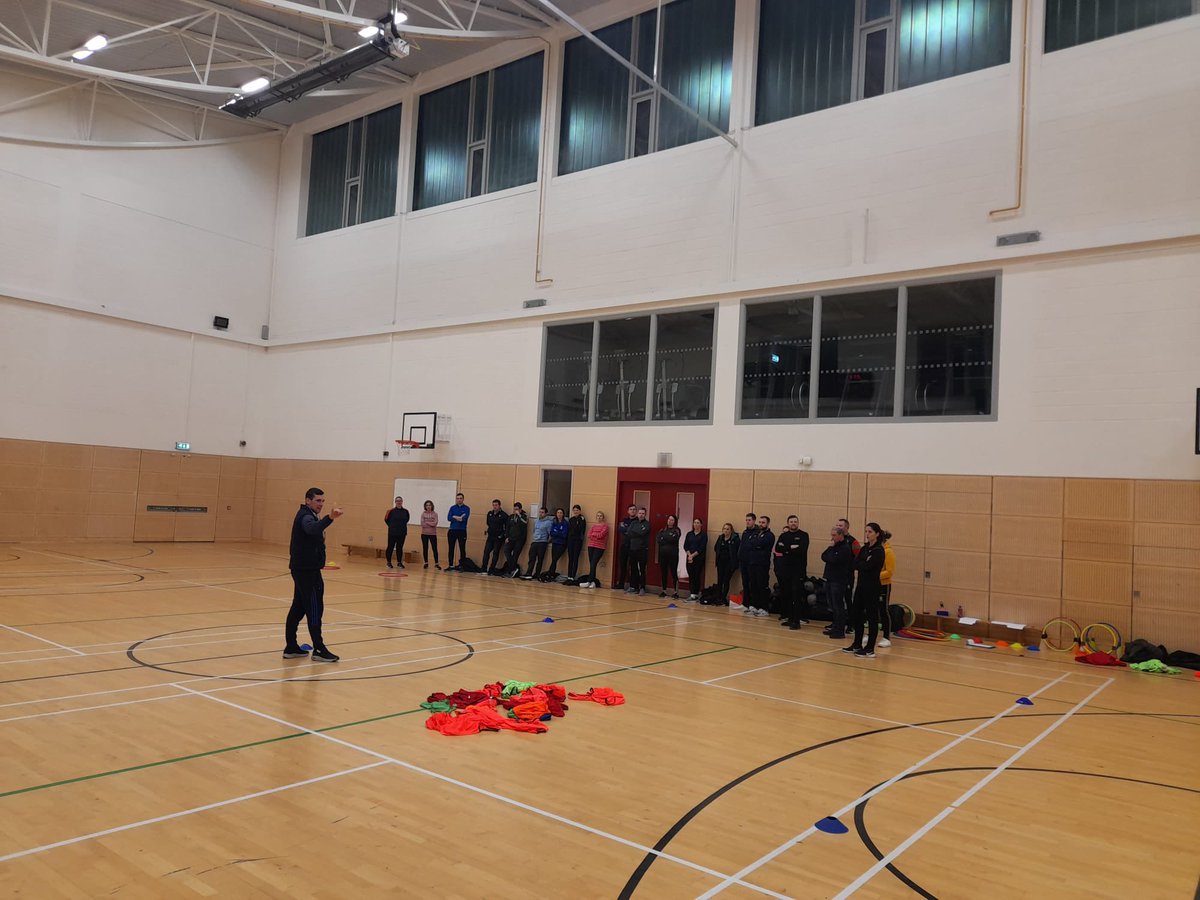 Great start to our coach education programme last night with our nursery workshop. Great to see a good turnout from our clubs with some really enthusiastic coaches keen to learn and improve. Thanks to @CblayneyCollege for the use of their facilities #bettercoachesbetterplayers