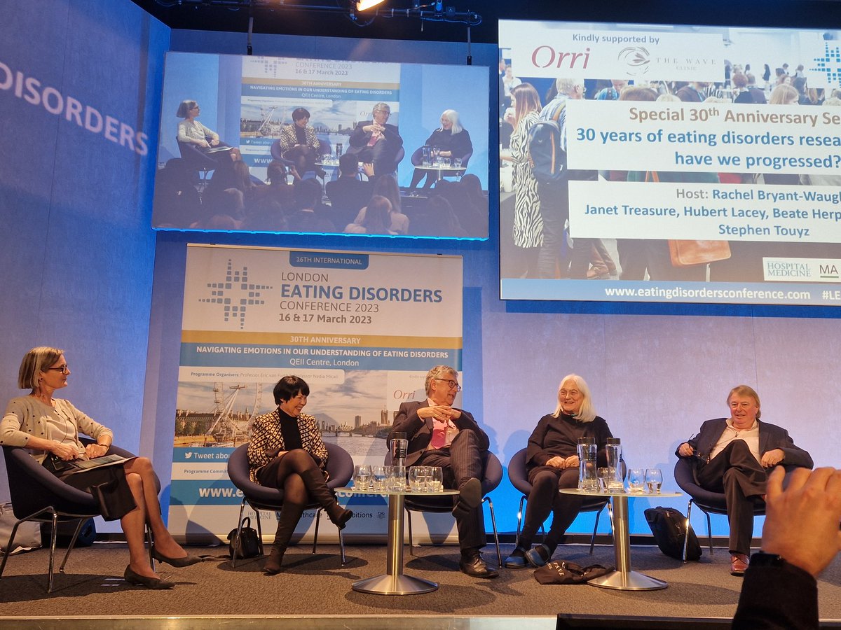adele_flan's tweet image. Over 200 years of experience on stage! 🙌🏻 Reflecting on the progress in eating disorder research/treatment over the last 30 years. #LEDC2023