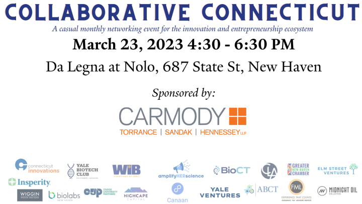 WomenInBioCT's tweet photo. 🥂: Join us for our March #CollabCT happy hour at Da Legna at Nolo! On 3/23 at 4:30 p.m., #network with #WIBMembers, innovators, & entrepreneurs in the #CT #lifesciences community.
Register here: https://t.co/Zvi02Tz2Et
#WIBCT https://t.co/ZE5j5cIfhJ