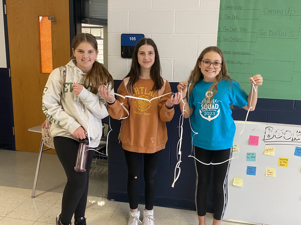 6A Carthage Challenge Winners! Fifty feet of rope out of 1 piece of paper!