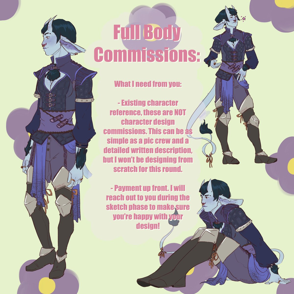 dexterity_jones's tweet photo. I’ve added full body character commissions at a cheaper price point to my commissions form! Want your ttrpg character drawn? Follow the link or check out the linktree in my bio! 

https://t.co/pA2sks8L8o
#commisionsopen #dndart #characterart https://t.co/FkB8OvHCf5