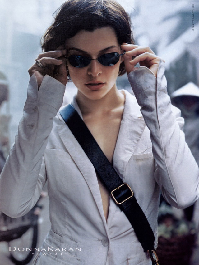 rhi on X: Milla Jovovich for Donna Karan Eyewear 2001   / X