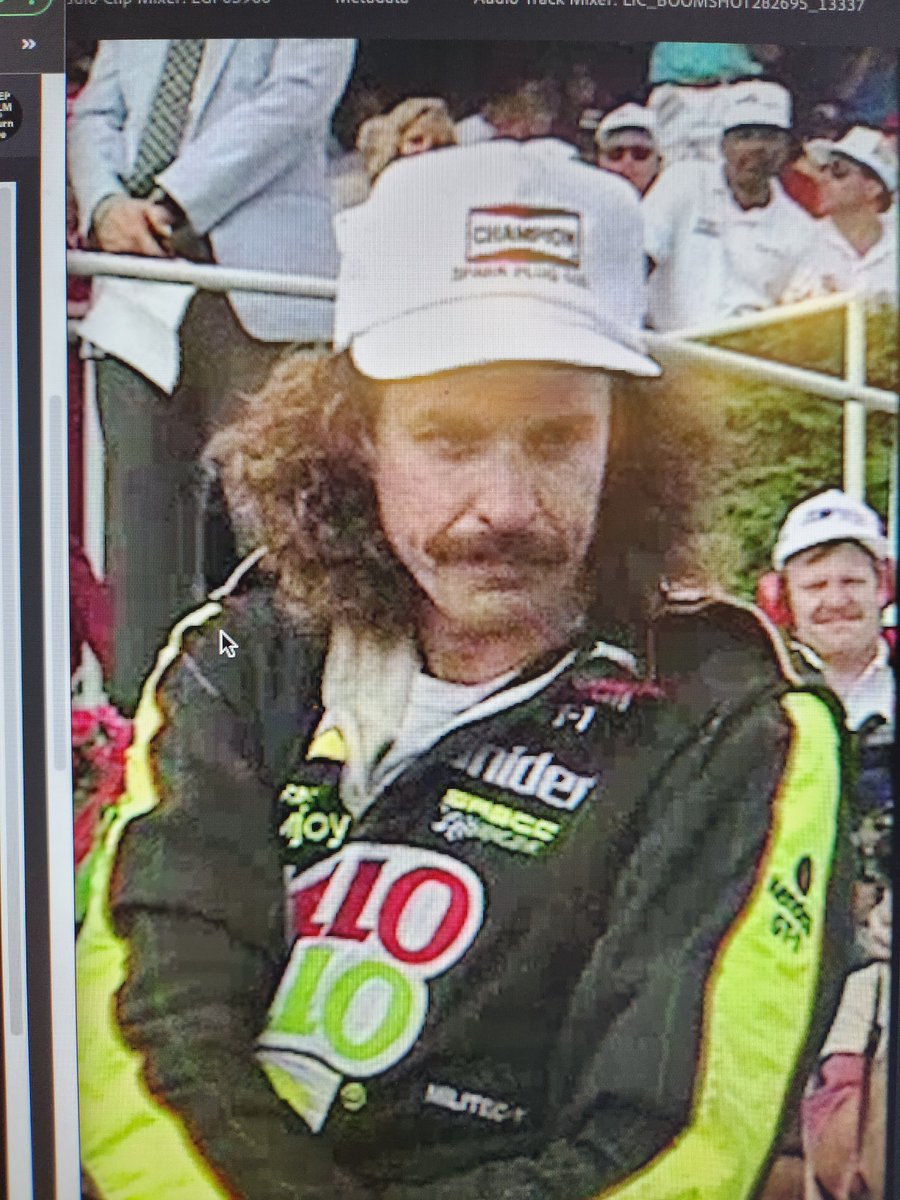 aaustinstevens's tweet photo. While pulling some footage here @NASCAR of @kylepetty 1993 win at Pocono, i discovered that he and @KeithCarradine are the same person. https://t.co/PnoAZUWbsz
