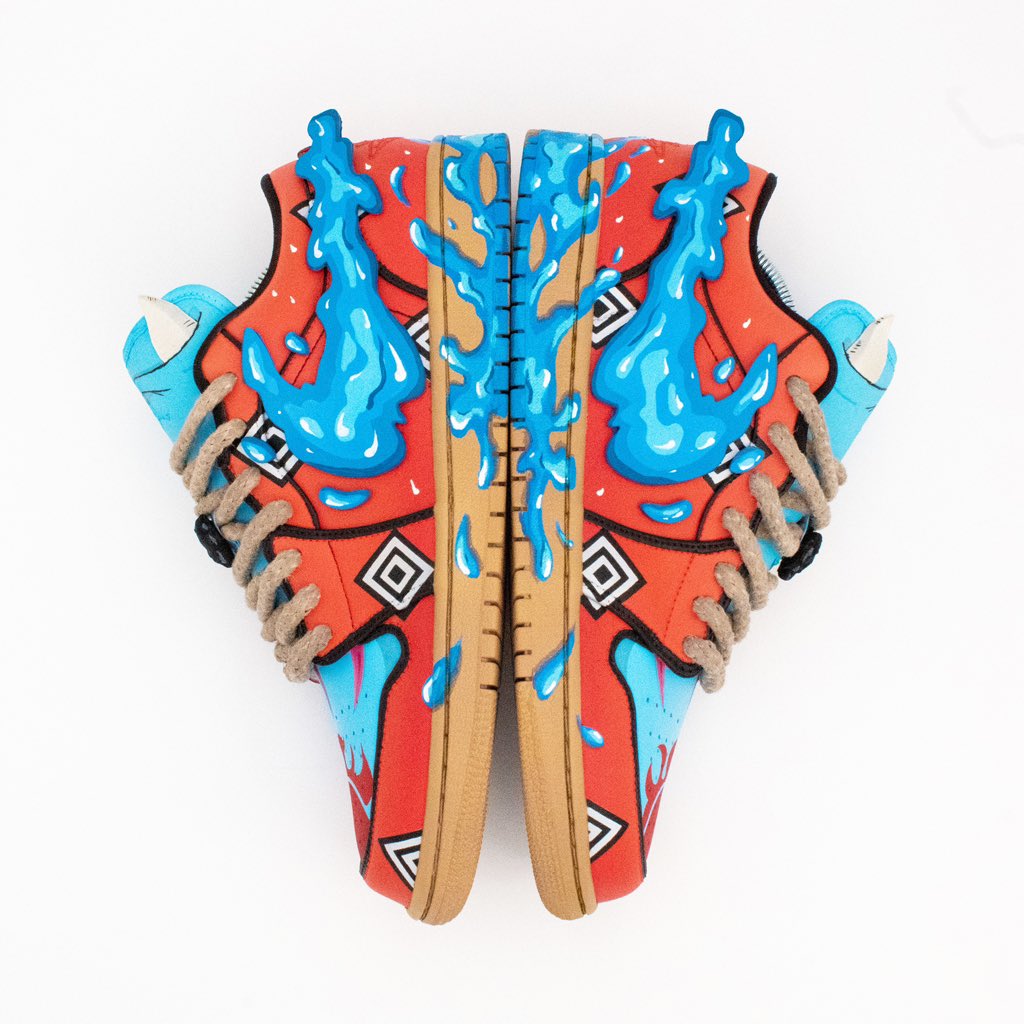 artbyartllc's tweet image. Air Jinbe 1 Lows. I enjoyed picking a random character for One Piece and turning it into a custom piece of art!
.
Laces: @litlaces (discount code in the bio)
.
#litlaces #angelusdirect #customshoes #onepiece #animekicks 
.
*Not Affiliated with Nike, just a 1 of 1 Art Piece*