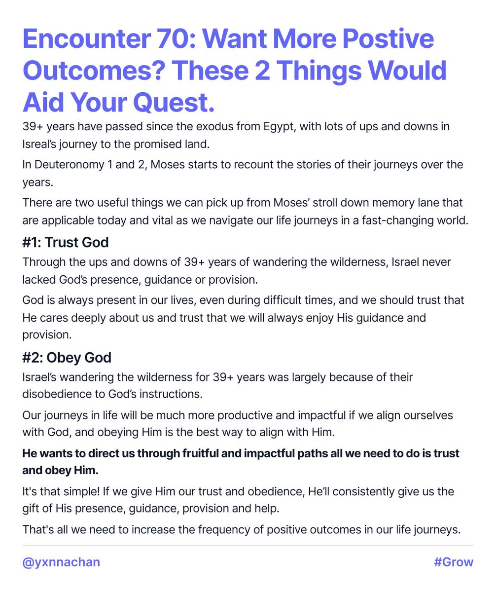 johnoajah's tweet photo. You can guarantee more positive outcomes in your life’s journey by doing these two things.
Simple enough, but it requires letting go of your own ways. Can you let go and choose to trust and obey?
#ship30for30 #KnowingHim https://t.co/iLD2NbrqaF