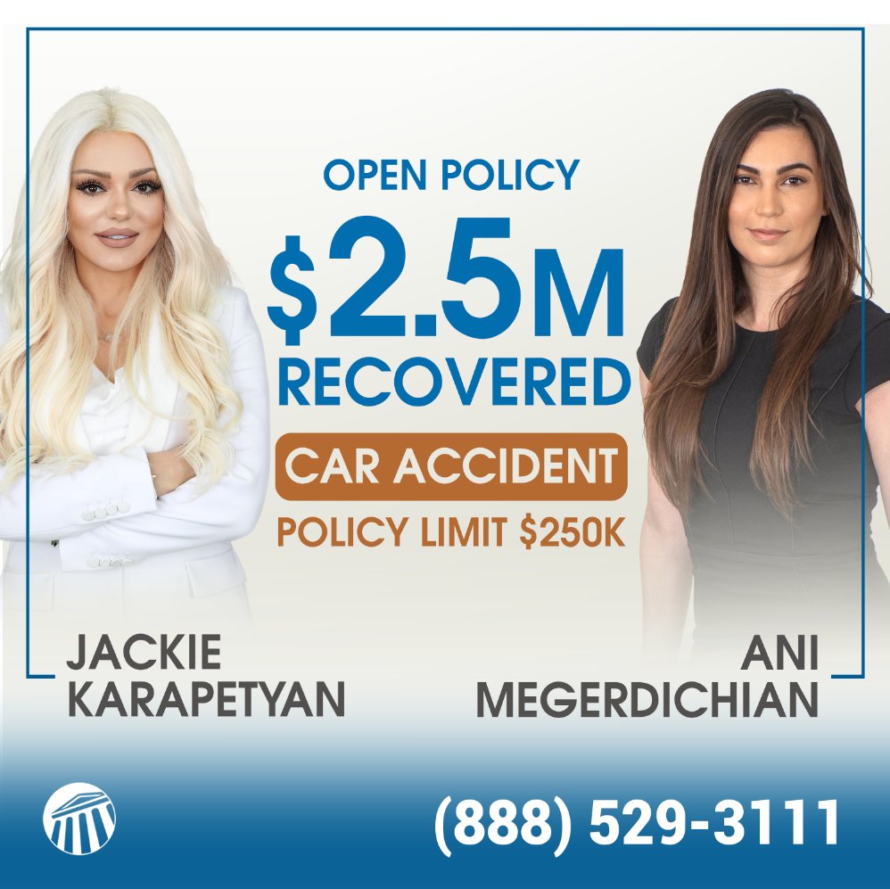 JTLegalGroup's tweet photo. Attorney Ani &amp; COO Jackie opened the at-fault $250K policy and recovered an astounding $2.5M. 💪
Congratulations to our amazing client and our dream team for another big win.
--
#JTLegalGroup #CaseClosed #SemperFi #DreamTeam #LALawyer https://t.co/sWkB5oIqaH