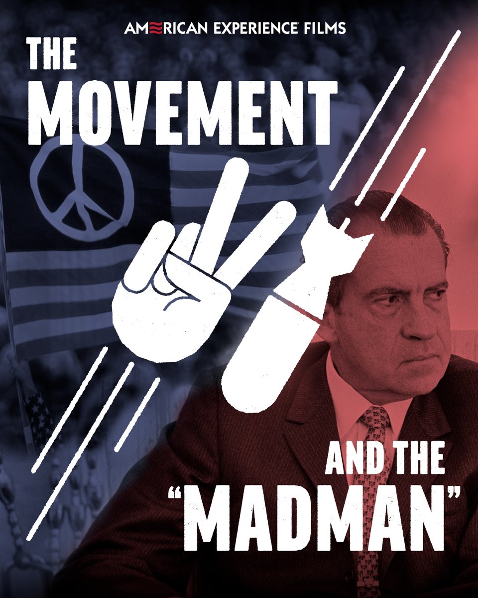 Discover the story of the 1969 showdown between President Nixon and the antiwar movement. “The Movement and the ‘Madman’” premieres TONIGHT at 9/8c → pbs.org/video/the-move…