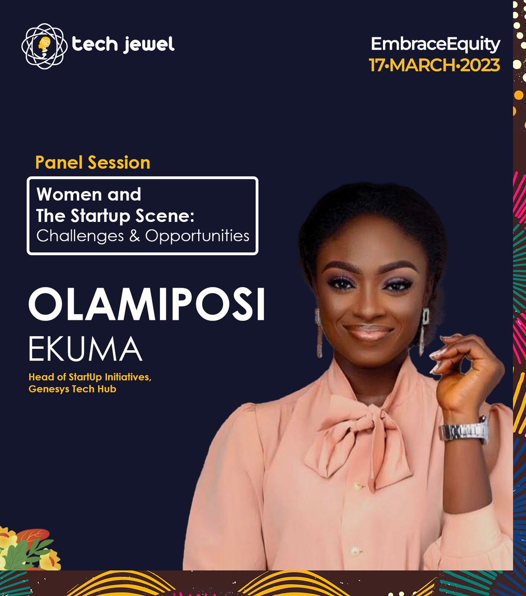 Ekuma_o's tweet photo. Hey guys,
Join me tomorrow at the Tech Jewel conference, as we explore the exciting opportunities for women in the startup space.
I'll be discussing "Women and the startup scene: opportunities and challenges".
#TechJewel #WomenInTech #Startups #Empowerment https://t.co/e447iXfHKA