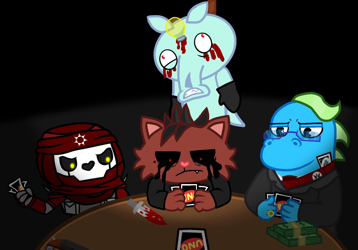 orion99635204's tweet photo. #HTF #htfamnesia @XEBAHTF 
Un dibujo de los líderes jugando al uno el que pierde se vuelve lámpara https://t.co/s51Xl3L50G