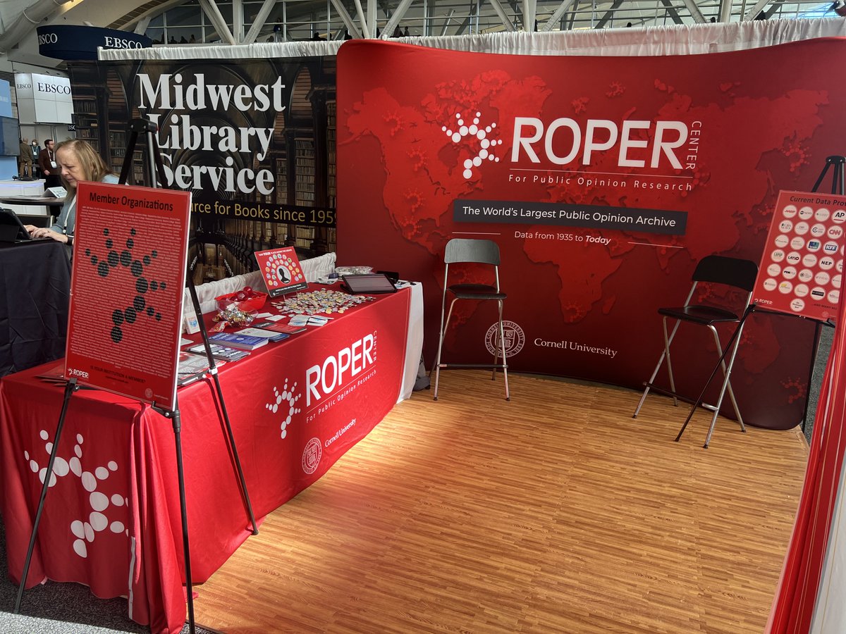 RoperCenter's tweet photo. Two more days to come to the exhibit hall at @ALA_ACRL @ACRL2023 to grab your coveted @RoperCenter swag and learn how #RoperiPoll can enhance your digital database collection! #ACRL2023 https://t.co/OwKqo2tjBi