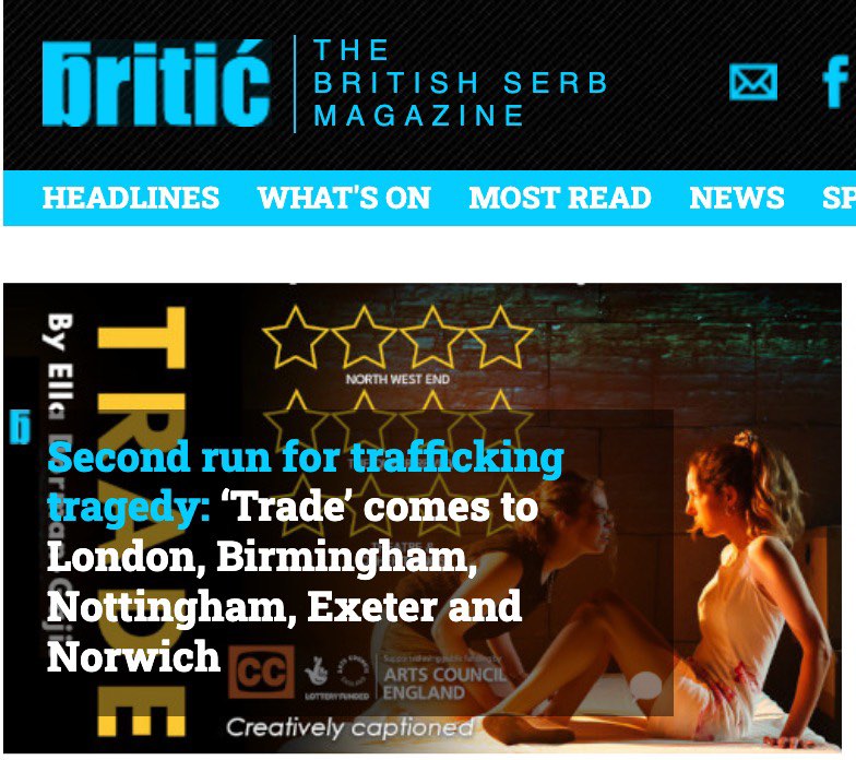 trade_theplay's tweet photo. 4 days to go until our play takes the Pleasance Theatre...

To find out more about TRADE, check out our fantastic interview with Britić!
https://t.co/pyzBqixHAI

#interview #serbian #acting #performingarts #londontheatre #creativity #theatremakers #tour #play #marginalisedvoices https://t.co/Aq67VvXWFR