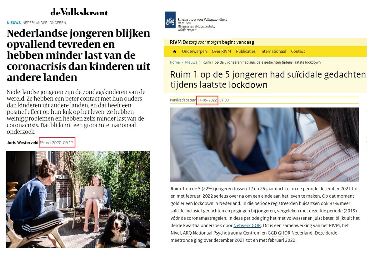 Vandaag drie jaar geleden begon de overheid een ongekend sociaal experiment. Uit angst voor een nieuw virus ging de samenleving op slot. Voor kinderen, jongeren en jongvolwassen geen school, geen sport, geen sociale activiteiten. De nevenschade was voorspelbaar. Dit nooit meer.