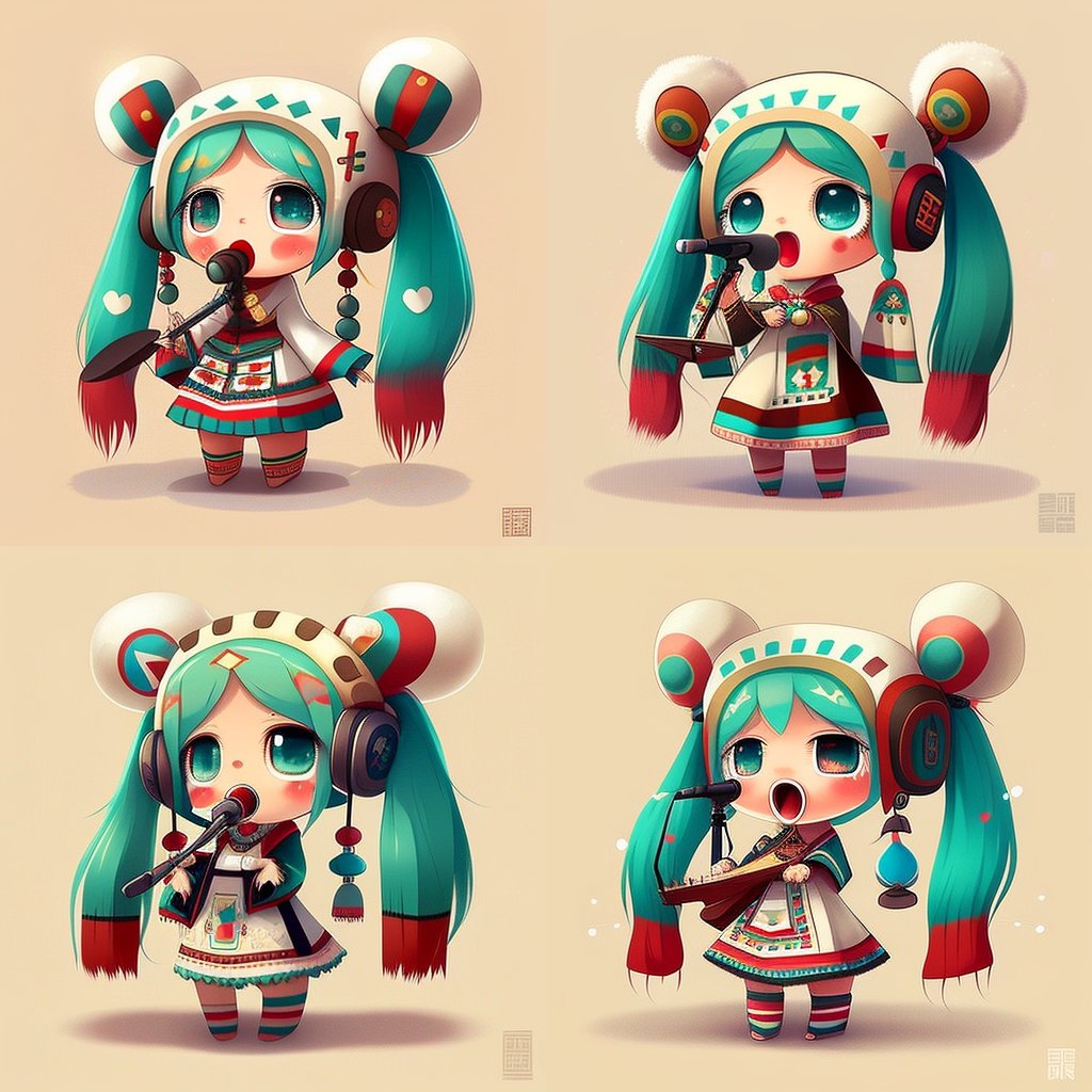 mabelyayoi's tweet photo. Playing with #MidjourneyAI making #HatsuneMiku Peruvian style 

#Peru https://t.co/O6Clpo1LEW