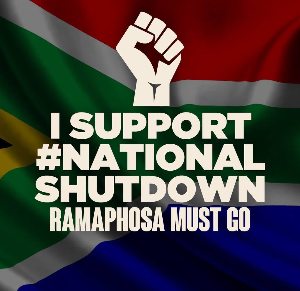 DZumaSambudla's tweet photo. Nywe Nywe...South Africans Aren't Angry Enough

Nywe Nywe...South Africans Must Speak Up

Because It's EFF That Got The Ball Rolling, It's A Problem!

Mxim!!!

No Retreat! No Surrender!

20th March #NationalShutdown 

#RamaphosaMustGo https://t.co/7nWGqQXfAR