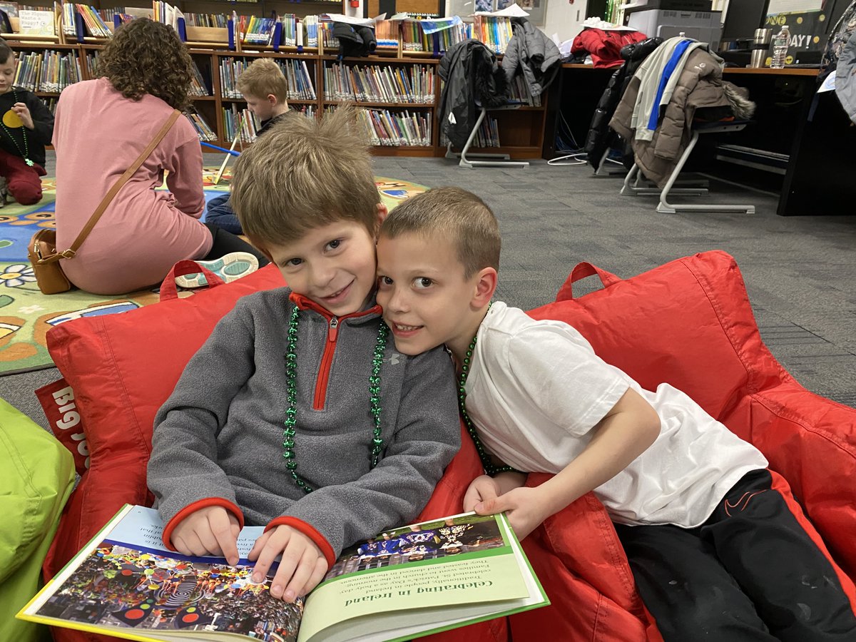 WHEN WB EYES ARE SMILING 🍀 ... K-2 students and their parents enjoyed a fun-filled St. Patrick's Day themed Family Literacy Night. Thank you to the WB PTA for sponsoring this wonderful event!
