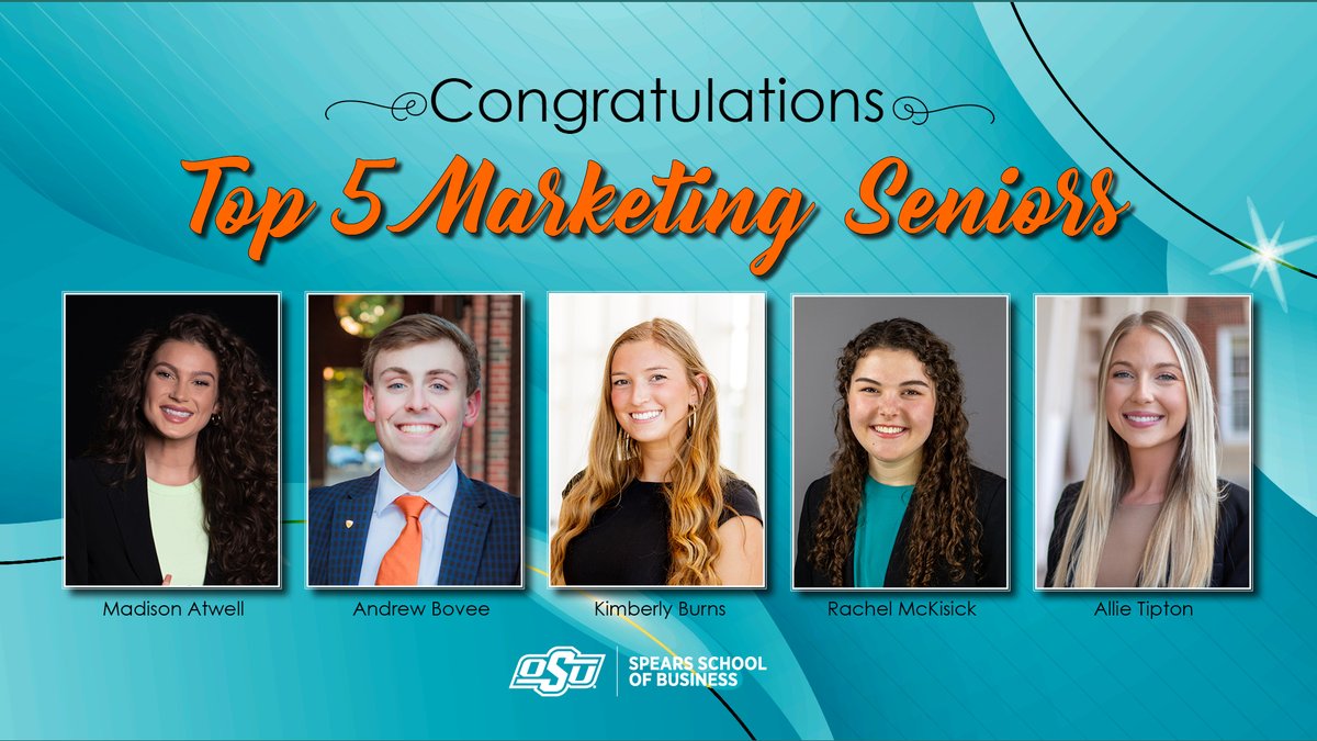 We are proud to announce our top 5 seniors from our marketing department! Take a moment to congratulate these students. <a href="/apbovee29/">Andrew Bovee</a> @kimberlyyburns <a href="/MckisickRachel/">Rachel McKisick</a> 

 #PowerofPersonal
