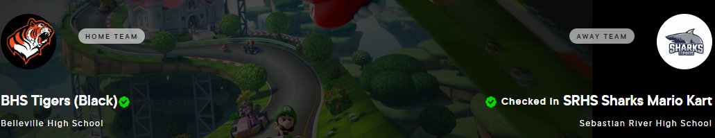 SRHSEsports's tweet photo. Just under an hour and a half till race time!! 

Today is a battle of Land vs Sea and we will determine who is faster: The Tigers or The Sharks! 

Let's Go SHARKS!! https://t.co/lOeh5v7LWY