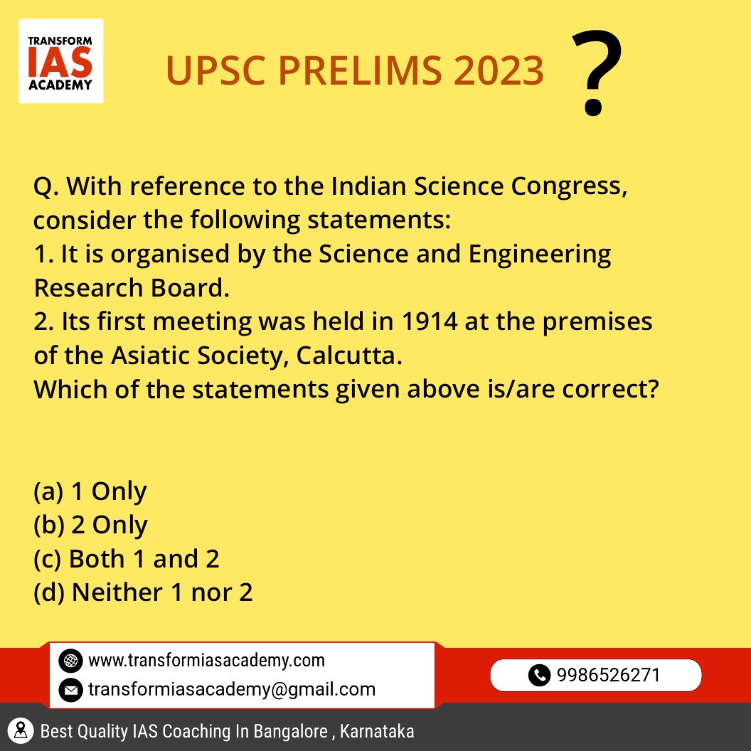 TRANSFORMIAS's tweet photo. UPSC PRELIMS 2023
Comment below correct Answer
prelims2023
prelimsmcq
prelimsquestions
iaspreparation
.
.
#iascurrentaffairs
#upsccurrentaffairs
#thehinducurrentaffairs #freecurrentaffairs
#tiaiasacademy
#transformiasacademy
#iasacademybangalore
#bestiasacademyinbangalore https://t.co/jS16zENA0n