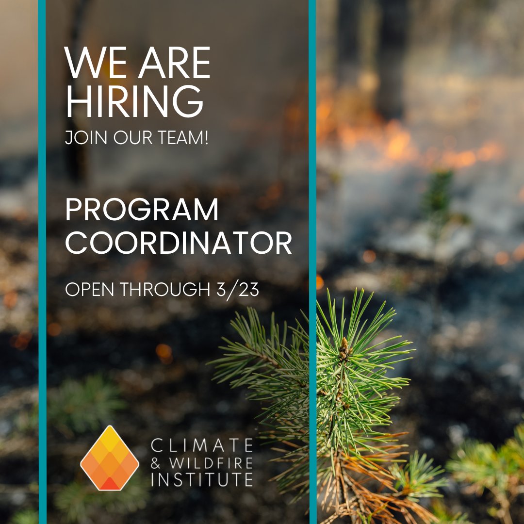Our program coordinator position will be closing in one week—now is your chance to join CWI as we accelerate solutions to the era’s most pressing climate and wildfire issues.
