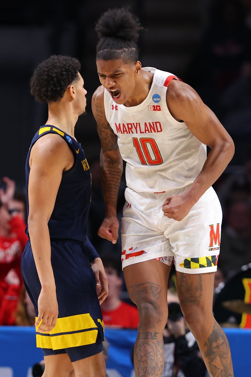 BleacherReport's tweet photo. No. 8 Maryland beats No. 9. West Virginia to move on to the next round 👏 https://t.co/QNax6swSuh