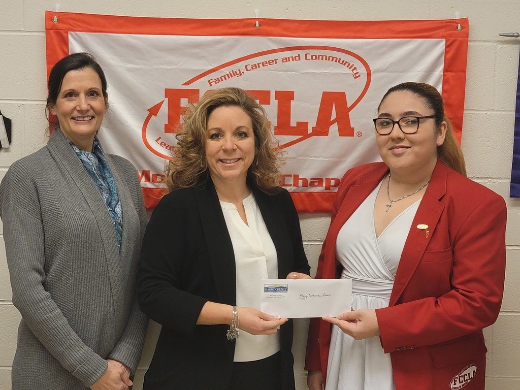 Many thanks to the Hardy County Community Foundation for their generous donations to our DECA and FCCLA students headed to national competition.