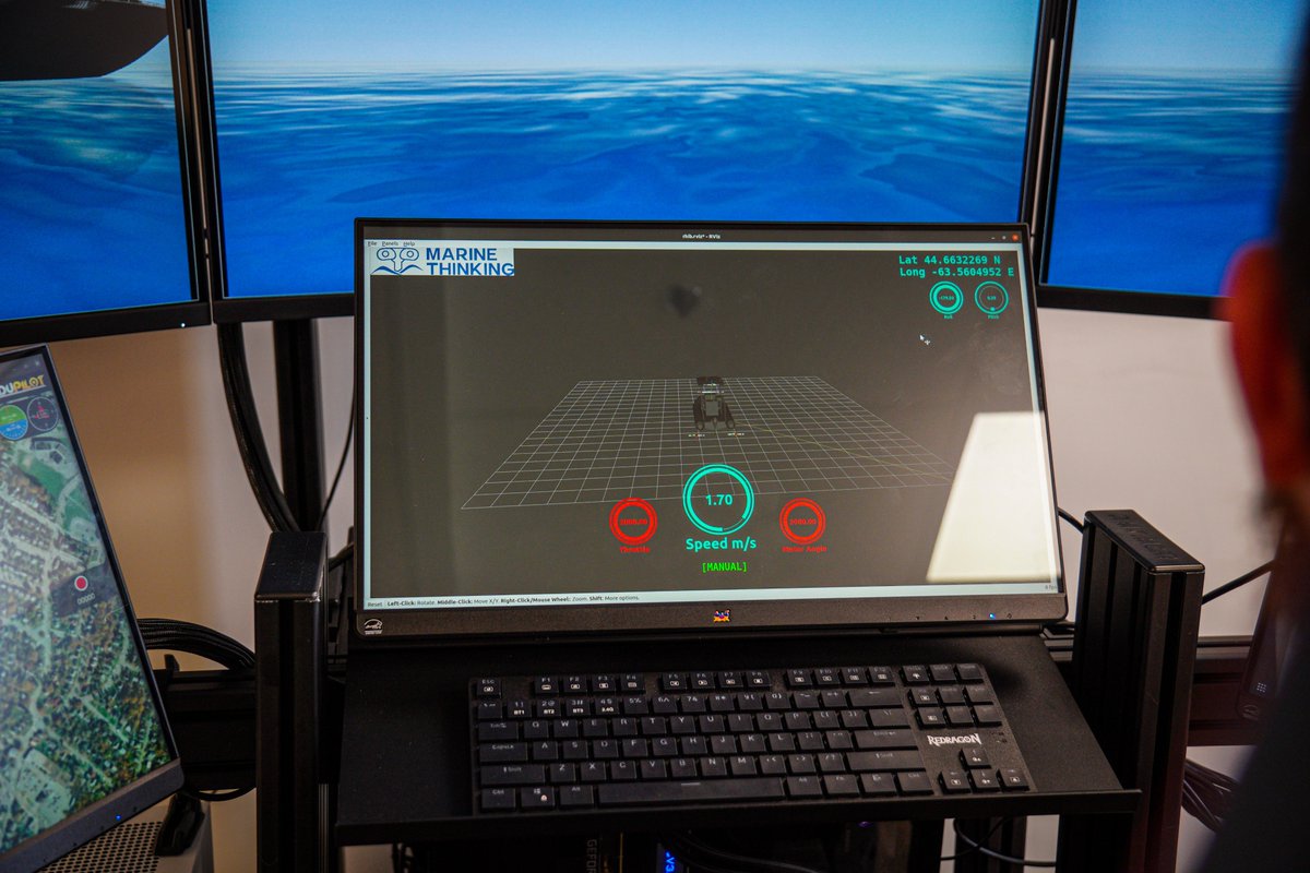 MarineThinking's tweet image. As MT nears completion of its #Autonomous #RHIB, here's a peek from the software side. 

This week, the AI team continues to run more simulations from our in-house control station — strengthening the RHIB's obstacle detection and avoidance features.