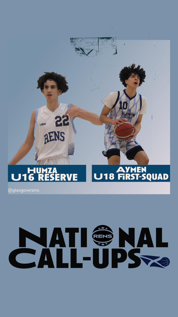 Congratulations to two Rens who have been selected for the latest Scotland Teams.
Humza who has been chosen as a reserve for the u16s and Aymen who was picked for the u18s.
Good luck boys.
#RensAsOne