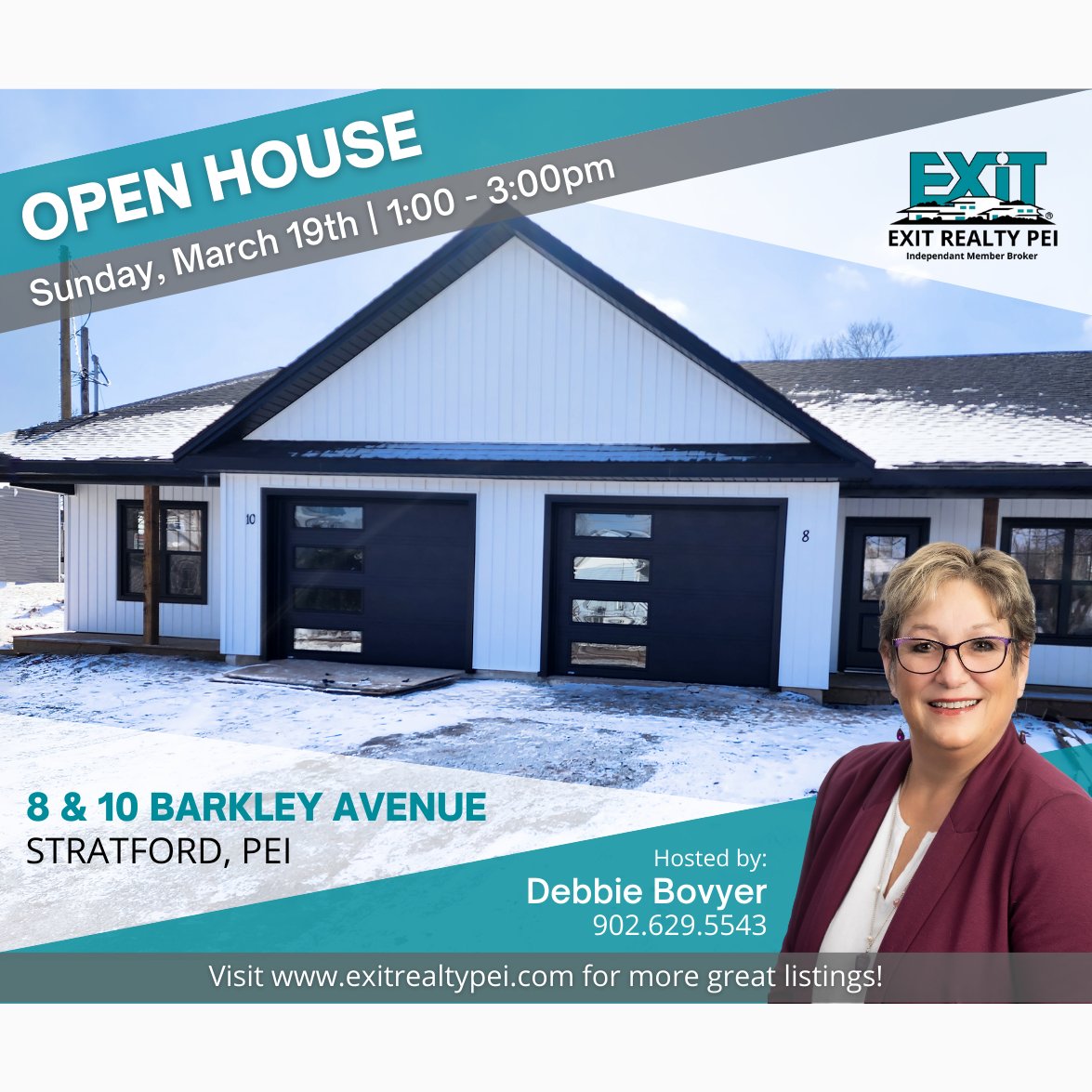 EXITRealtyPEI's tweet photo. We have some great OPEN HOUSES happening this Sunday! 😍🏠 Stop by for a tour and a chat! 👏
Find these great listings and more at https://t.co/TkoefIppdV

#peirealestate #princeedwardisland #PEI https://t.co/oN4H8ErZYp