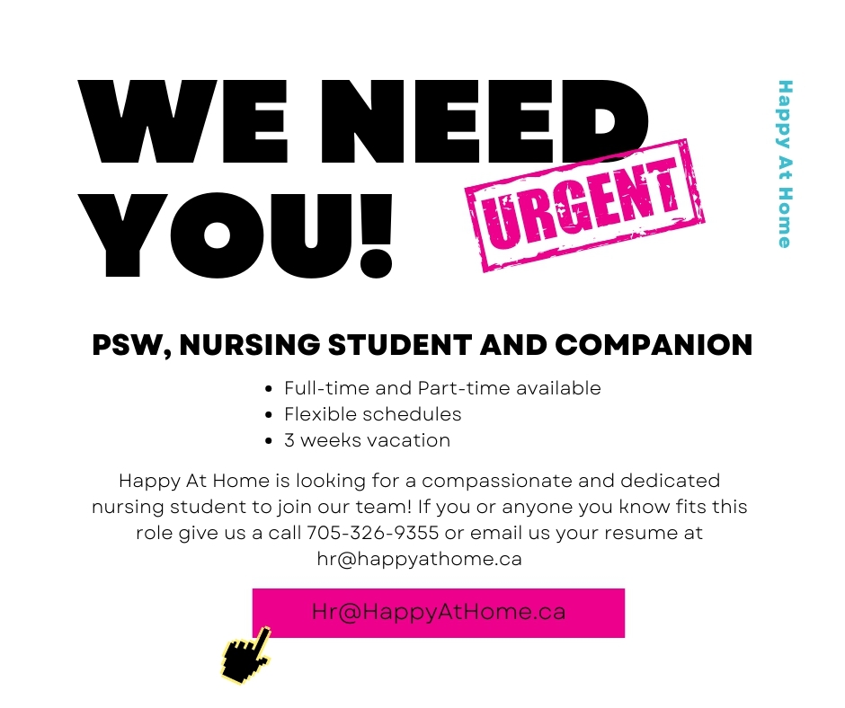 Are you, or someone you know looking to join a fun and positive work team? Send us your resume today!