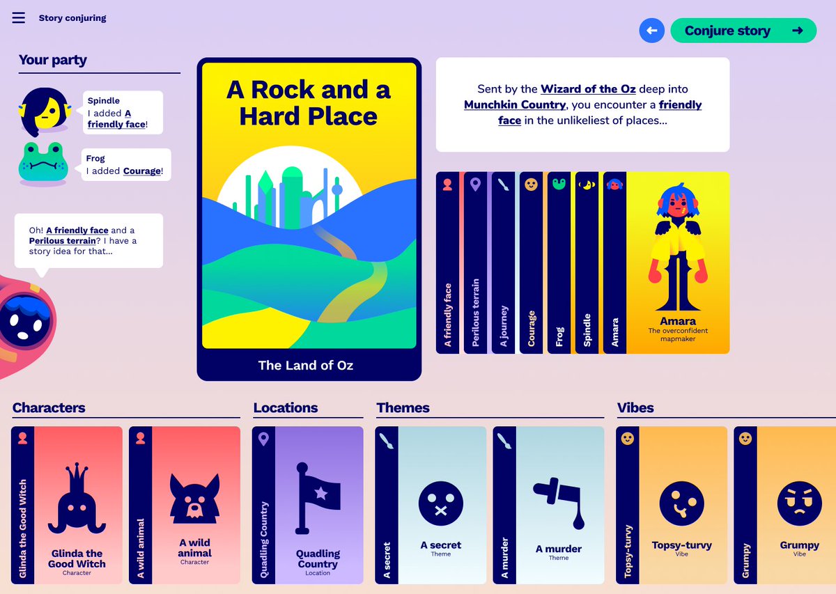 🔮 SNEAK PEEK ahead of #GDC23 🚨

We're sharing an early look at our generative social roleplaying game today as we travel to San Francisco for <a href="/Official_GDC/">GDC Festival of Gaming</a> 

Let us know if we'll see you there!

hiddendoor.co/blog/gdc-2023-…