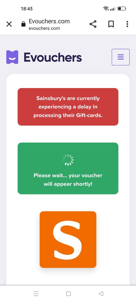 Sarahchilcott80's tweet photo. @vouchers I have e mailed and messaged and got no response.... I am now on the second day of this message and no closer to accessing my vouchers.
Please can someone help me 🤞 https://t.co/yfhf7irrq7