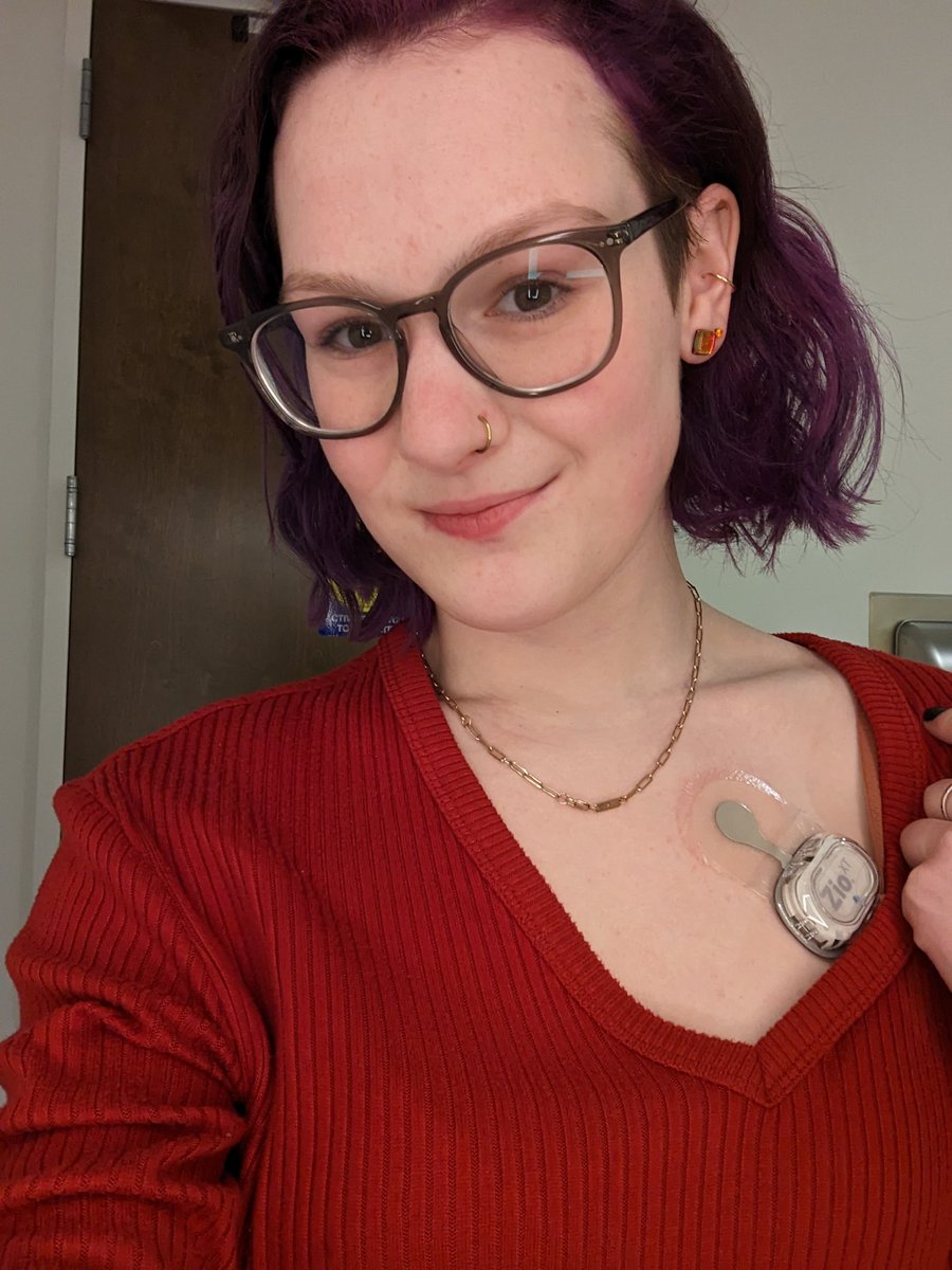 zakaiahfrey's tweet photo. So here's today's reminder that disability can look like anything. I'm disabled when I have a heart monitor stuck to my chest, when I'm using a cane, or when wearing compression tights. And I'm disabled when I'm not using any aids!  #DisabilityTwitter #hEDS https://t.co/j5U3eVfcvH