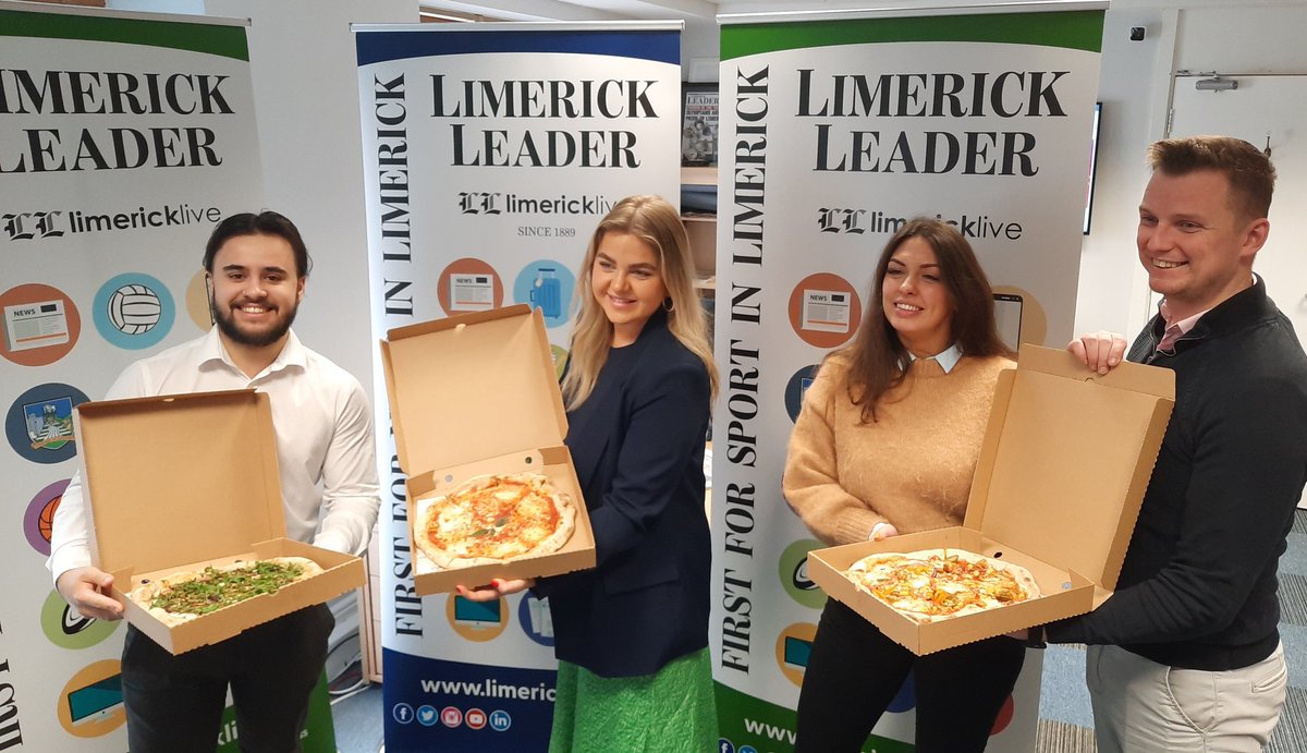 Thanks to <a href="/TheSavoyHotel/">The Savoy Hotel</a> for helping fuel the <a href="/Limerick_Leader/">Limerick Leader / Limerick Live</a> team ahead of tomorrow's bumper coverage of the #StPatricksDay2023 celebrations 🍕🍀