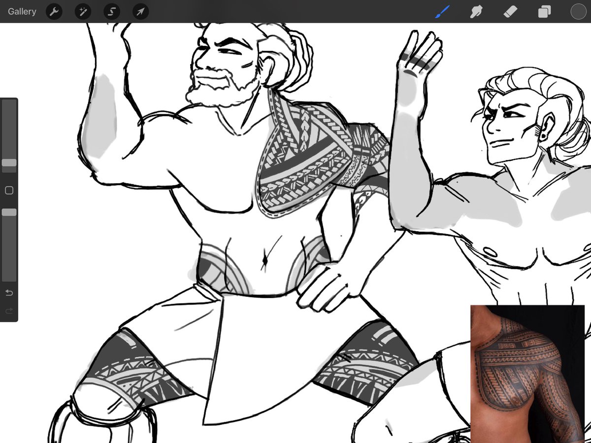 I am gonna make chained brushes for these tattoos next time 💦