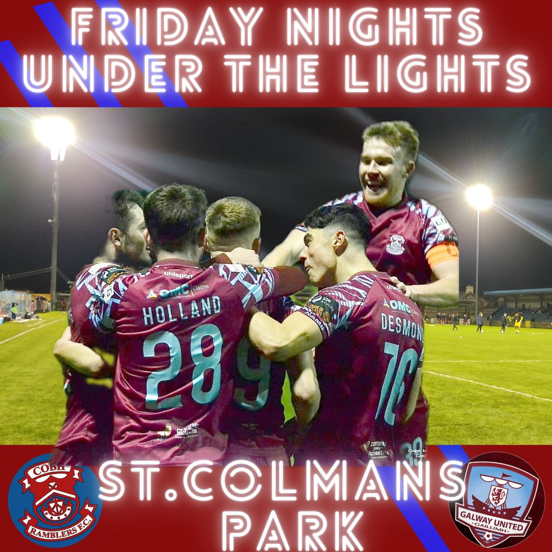 Back in St.Colmans Park
Back under the Friday Lights
Back looking for goals...
Everyone has a part to play tomorrow..
#supportyourteam #shoutyourheadoff

@Cobh4Football @jonathanlee0312 @BobDonovan12 @kenhennessy75 @KENNYTCORK @aflannigan19 @mig_ie @BillOLearyirl @TrevorWelch_1