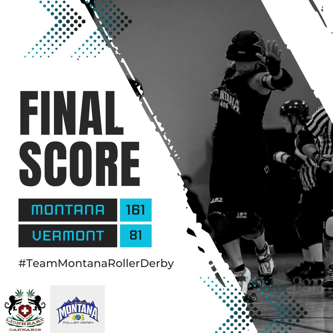 We had such a fun game against the @vermontallstars at @battleoftheallstars - Next game is at 7pm (EST) on track B - streaming on WFTDA's YouTube channel!
.
.
.
#rollerskating #rollerderby #teamMT #TMT #Montanaderby #jam #block #pivot #communitysupport #growthesport