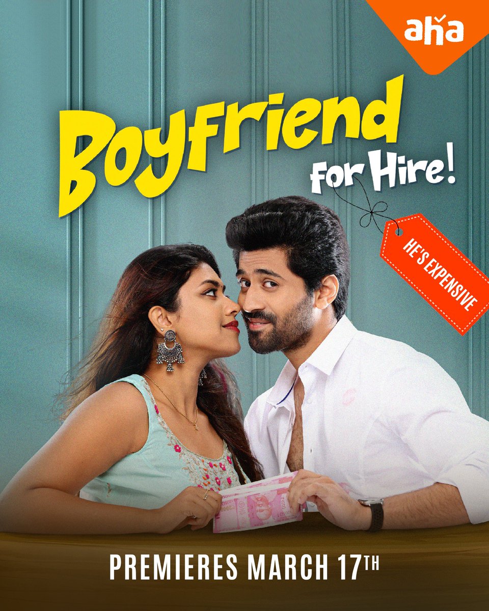 The High in Demand Boyfriend has come closer to you♂️

#BoyFriendForHire STREAMING NOW ON @ahavideoIN📲

Watch this Rom-Com Entertainer with your family!

@mynameisViswant @malavika2831 @isantydirector @Chaitanyaniran @niran_reddy @venumadhavpeddi @Primeshowtweets @swastikacinema