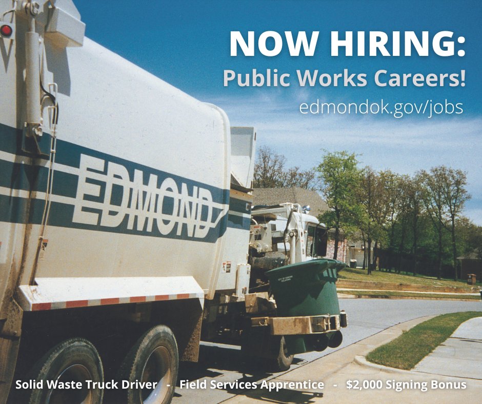 City of Edmond on Twitter "Work at the City of Edmond! We are