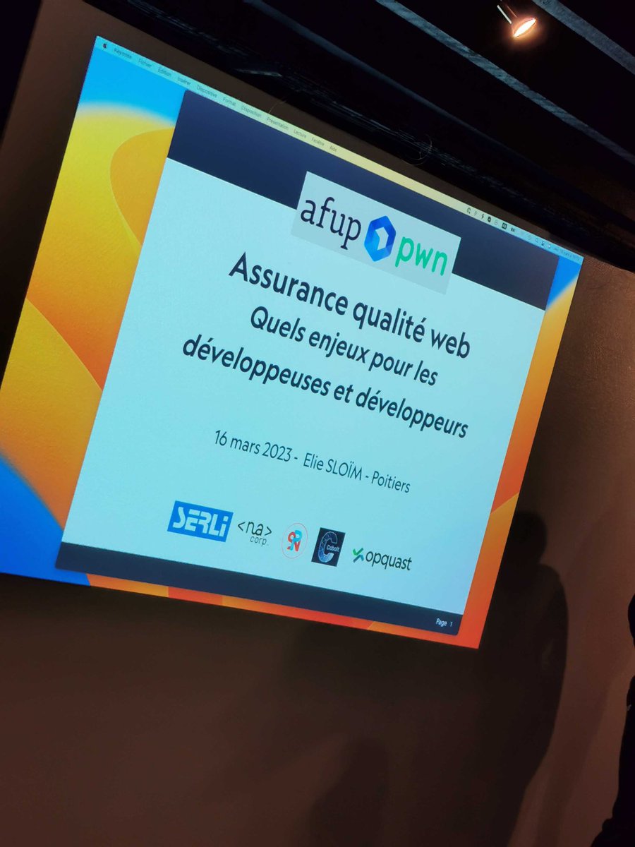SerliFr's tweet image. Organisée par @PwnAssociation et @AFUP_Poitiers : soirée sur la qualité web à @cobaltpoitiers ! 

Crédit photo @sebprunier 🤗😙

#teamserli #devconf #qualiteweb #devweb