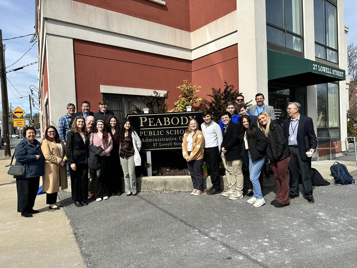 Dr. Josh Vadala (@peabody_super) on Twitter photo Student government day 2023. <a href="/PeabodyHigh/">Peabody Vet. Mem. HS</a> students visit <a href="/BrownPeabody/">Brown School</a> and Central Offices to learn more about the inner workings of the school department and school committee Student government day 2023. <a href="/PeabodyHigh/">Peabody Vet. Mem. HS</a> students visit <a href="/BrownPeabody/">Brown School</a> and Central Offices to learn more about the inner workings of the school department and school committee
