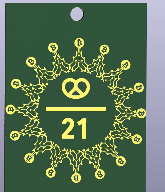 ModeotecArt's tweet image. Munich is calling! #bitcoinart #printedcircuitboard #KiCad