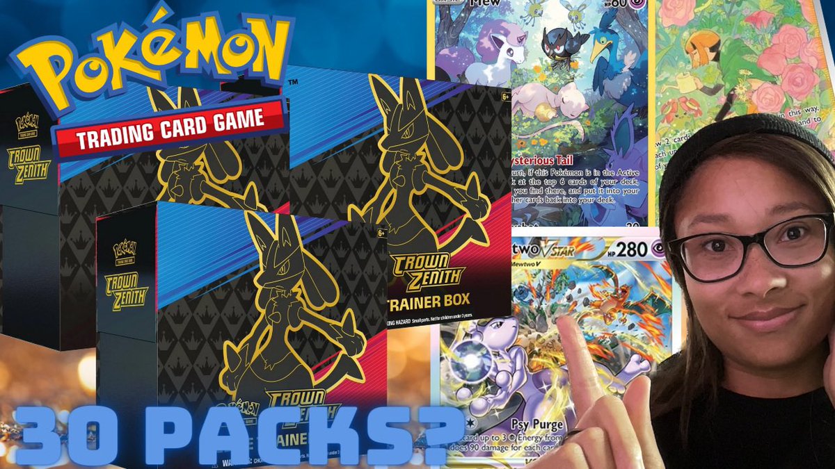 Siezaboo's tweet photo. New video out today! Opening 30 Packs of Pokémon TCG Crown Zenith! We’re super close to 500 subs on YouTube! Make sure you’re following so you’ll be entered to win in the upcoming giveaways!
#pokemon #pokemontcg #crownzenith #pokemoncards 

Watch Here: https://t.co/pM130USNLf https://t.co/jW1vacLJTY