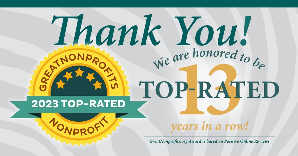 netcanceraware's tweet photo. THANK YOU FOR MAKING US A TOP-RATED NONPROFIT FOR 13 YEARS IN A ROW!
It's an honor to be recognized by @greatnonprofits and the amazing and loyal #NETCommunity
#NeuroendocrineCancer #NeuroendocrineTumor #NETs #ZebraStrong #NETCancerAwareness #NCAN #CancerSupport https://t.co/u2mZoQRJgC