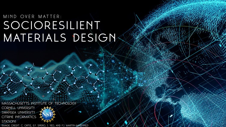 Christine Ortiz (@_christineortiz) on Twitter photo Announcement of our $750K multi-institutional research grant awarded by <a href="/NSF/">U.S. National Science Foundation</a>
on “Socioresilient Materials Design". Led
<a href="/MIT/">Massachusetts Institute of Technology (MIT)</a> <a href="/mit_dmse/">DMSE at MIT</a> <a href="/_ChristineOrtiz/">Christine Ortiz</a> <a href="/ellanfei/">Ellan Spero</a>
w/ <a href="/Cornell/">Cornell University</a> <a href="/JingjieYeo/">Jingjie Yeo</a> <a href="/franmartinm/">Francisco Martin-Martinez</a>
<a href="/SwanseaUni/">Swansea University</a> <a href="/swansearesearch/">Swansea Research</a> <a href="/Citrine_io/">Citrine Informatics</a> <a href="/Station1/">Elvin Rembert</a> lnkd.in/endvUN_j Announcement of our $750K multi-institutional research grant awarded by <a href="/NSF/">U.S. National Science Foundation</a>
on “Socioresilient Materials Design". Led
<a href="/MIT/">Massachusetts Institute of Technology (MIT)</a> <a href="/mit_dmse/">DMSE at MIT</a> <a href="/_ChristineOrtiz/">Christine Ortiz</a> <a href="/ellanfei/">Ellan Spero</a>
w/ <a href="/Cornell/">Cornell University</a> <a href="/JingjieYeo/">Jingjie Yeo</a> <a href="/franmartinm/">Francisco Martin-Martinez</a>
<a href="/SwanseaUni/">Swansea University</a> <a href="/swansearesearch/">Swansea Research</a> <a href="/Citrine_io/">Citrine Informatics</a> <a href="/Station1/">Elvin Rembert</a> lnkd.in/endvUN_j