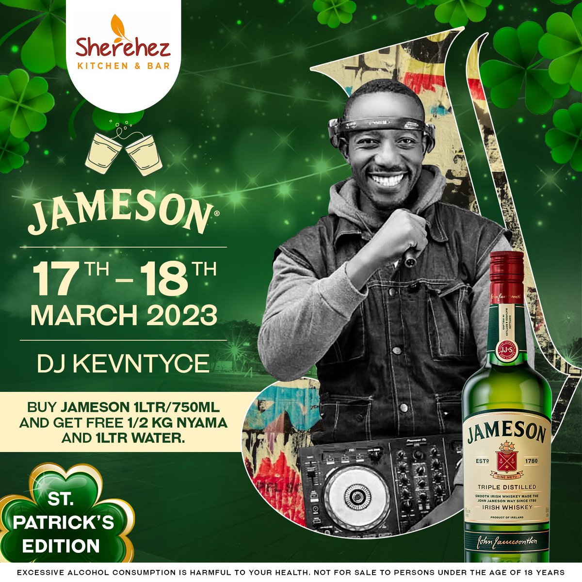 sherehezkitchen's tweet photo. Join us for the ultimate Friday and Saturday plan, together with @jamesonwhiskey ....Nothing beats Great food, Drinks, Friends, Sport, and good vibes. Call us on +254726110190 #Makeityourlocal #greatfood #kilimani #Greatvibes #Nairobieats https://t.co/b8Vb7XklY0